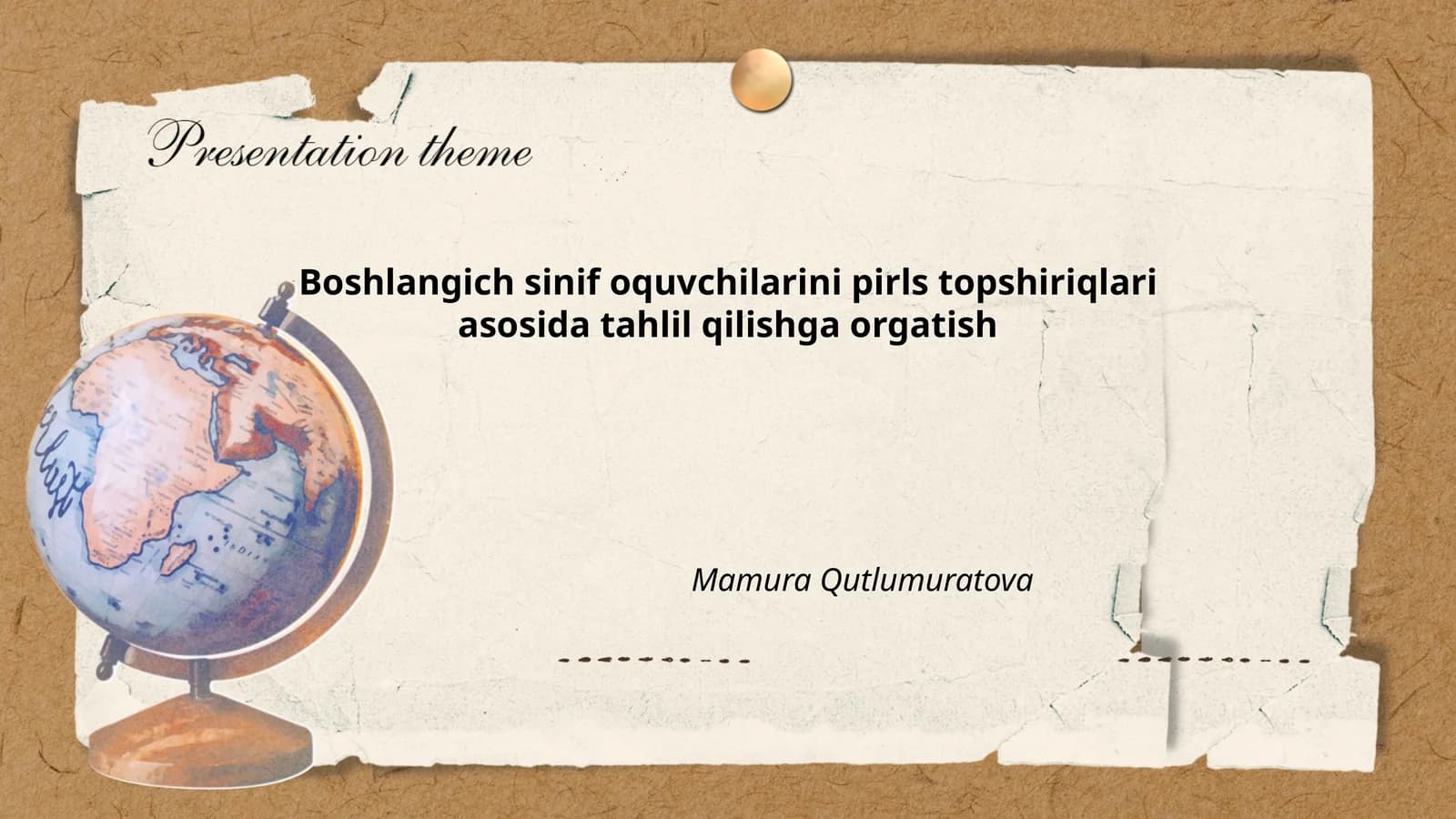 Boshlangich sinif oquvchilarini pirls topshiriqlari asosida tahlil qilishga orgatish