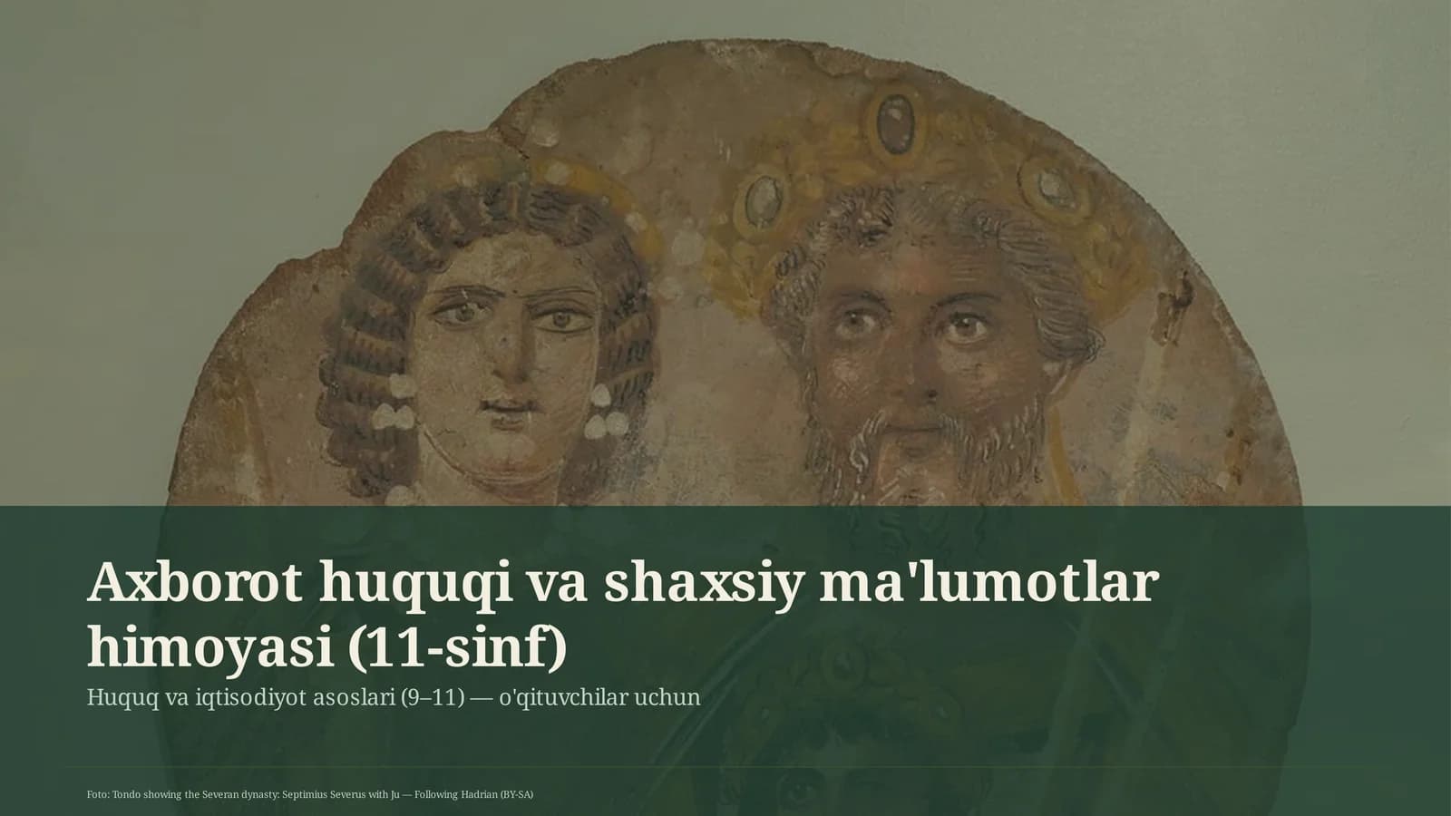 Axborot huquqi va shaxsiy ma'lumotlar himoyasi (11-sinf)