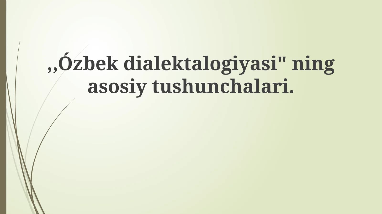 Ózbekdialektalogiyasi