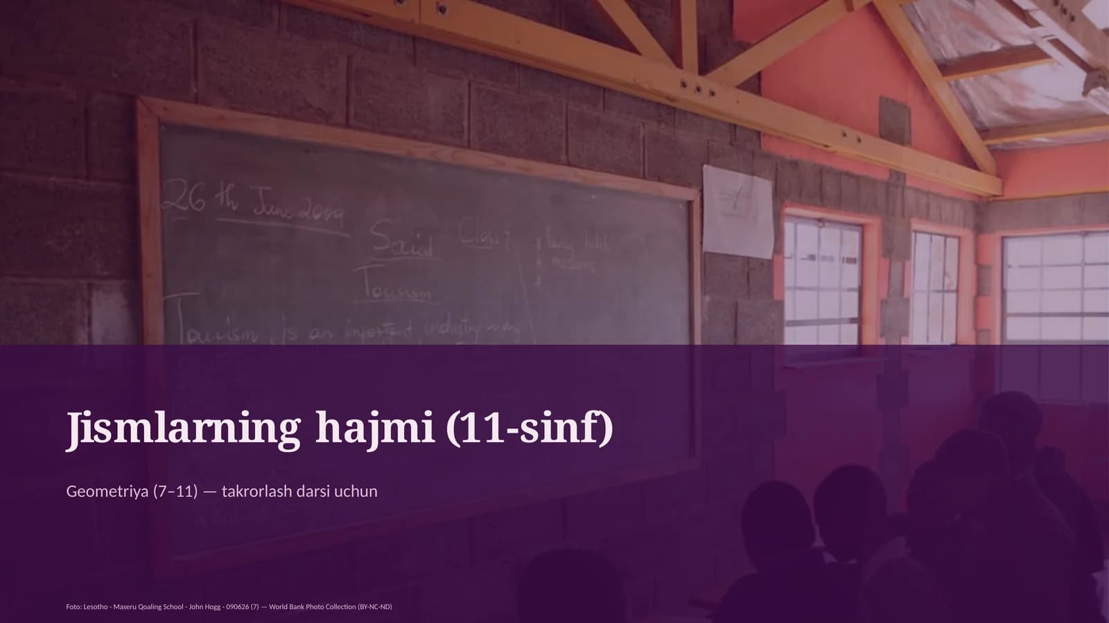 Jismlarning hajmi (11-sinf)