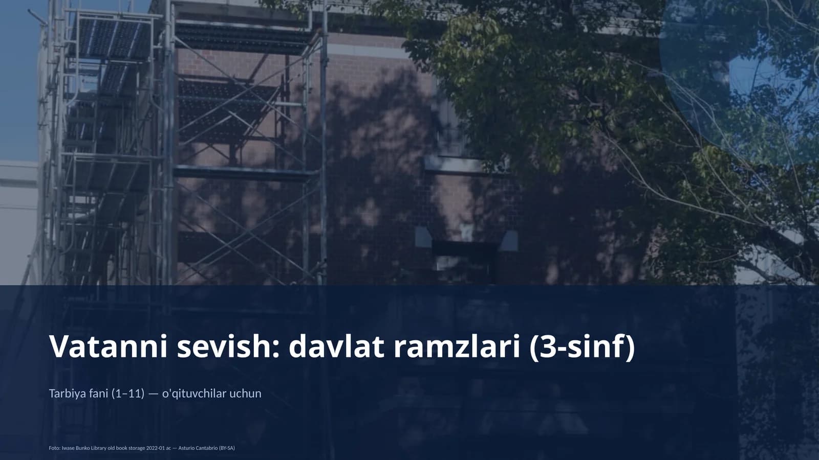 Vatanni sevish: davlat ramzlari (3-sinf)