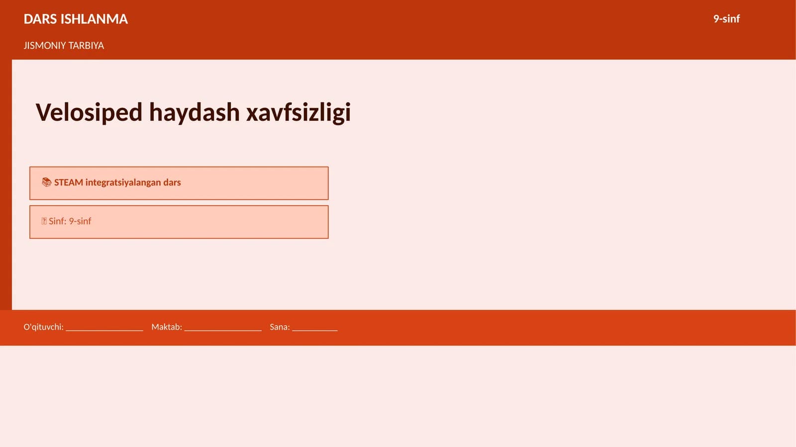 Velosiped haydash xavfsizligi