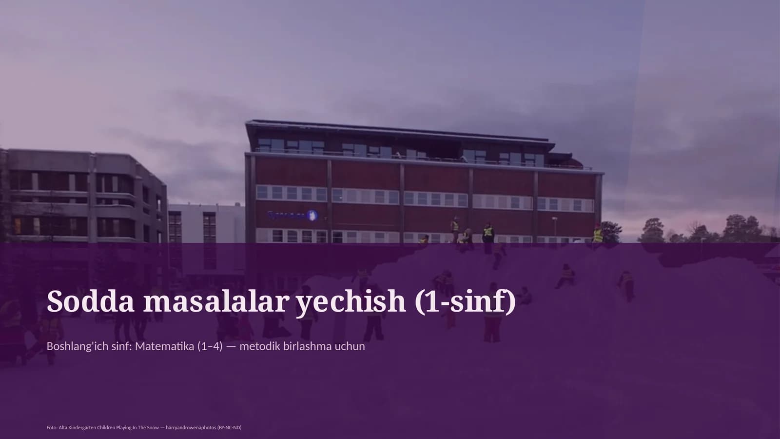 Sodda masalalar yechish (1-sinf)