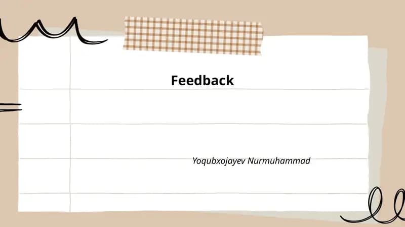 Feedback