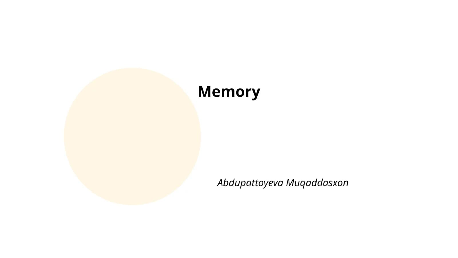 Memory