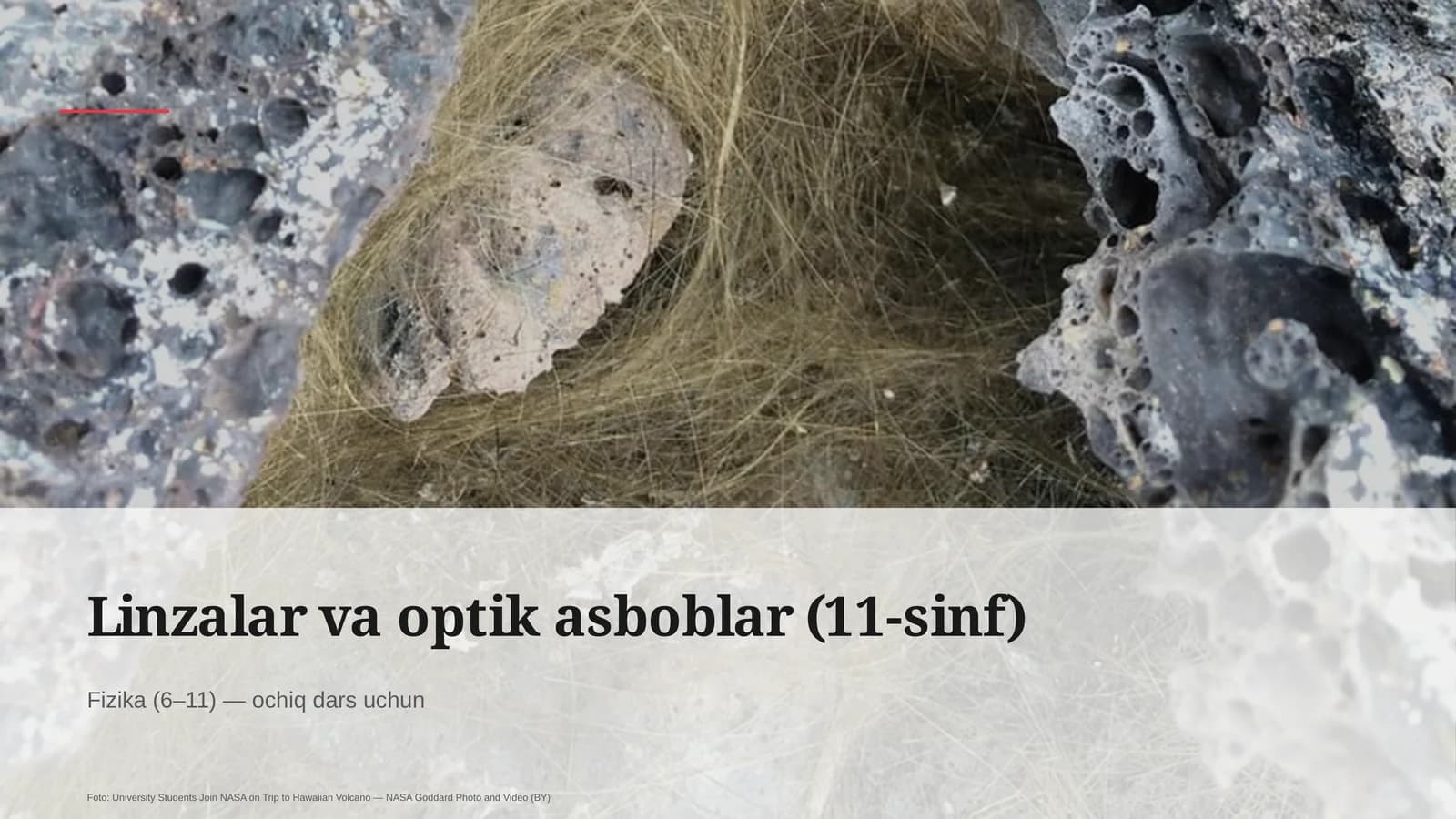 Linzalar va optik asboblar (11-sinf)