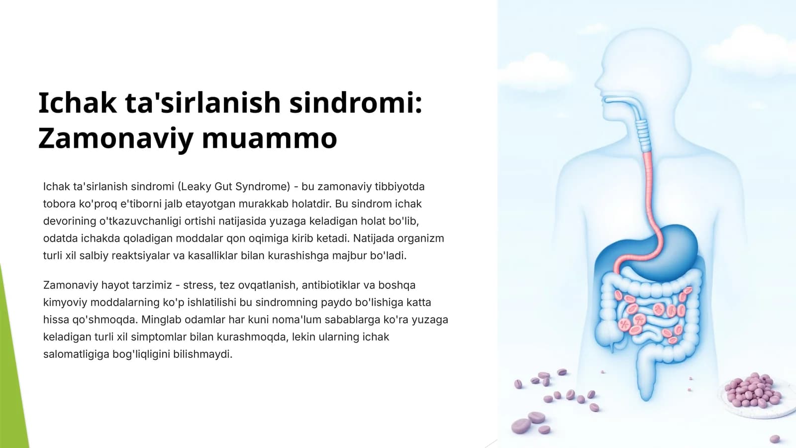 Ichak ta'sirlanish sindromi: Zamonaviy muammo