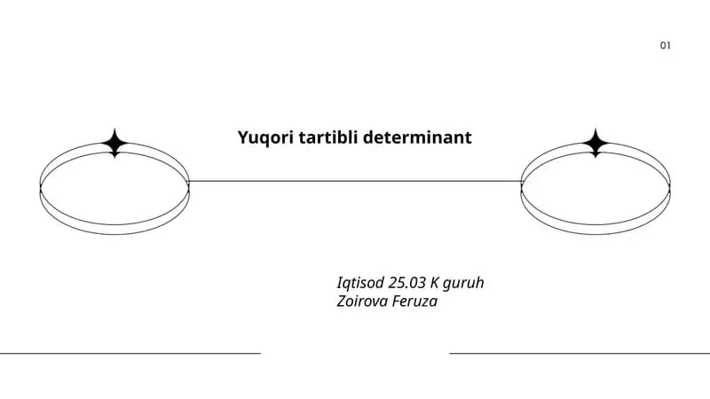 Yuqori tartibli determinant