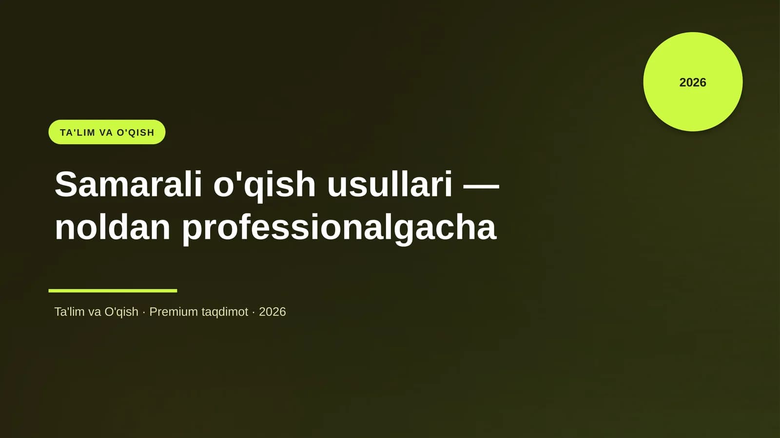 Samarali o'qish usullari — noldan professionalgacha