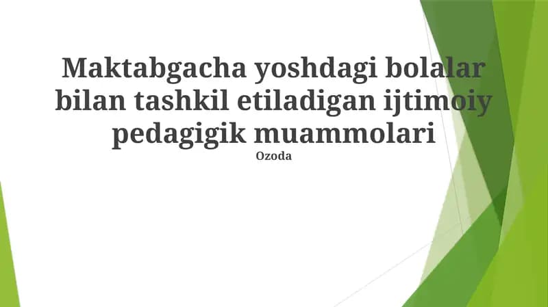Yosh bolalardagi xavotir va qo'rqinch