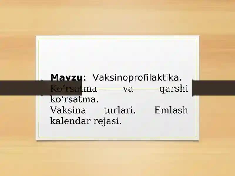 Vaksinoprofilaktika