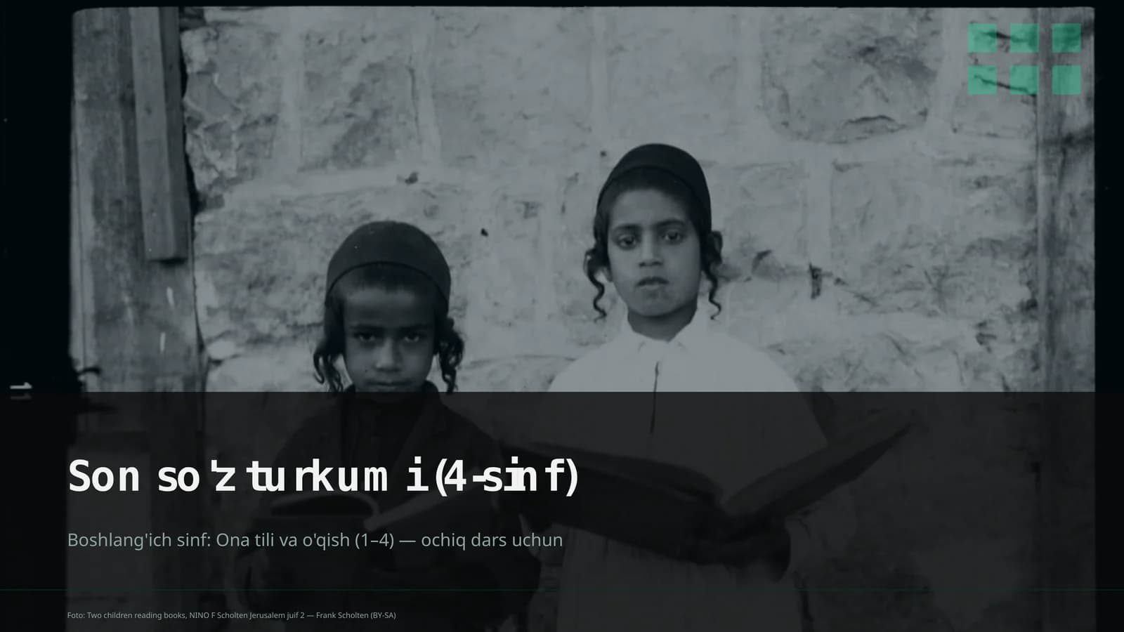Ona tili va o'qish (1–4) - ochiq dars uchun