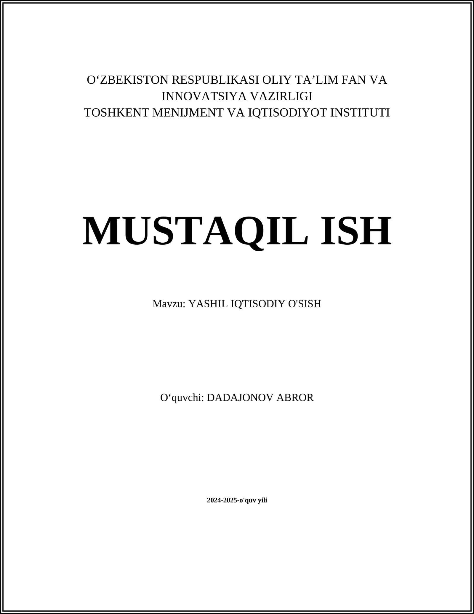 Yashil energiya manbalari