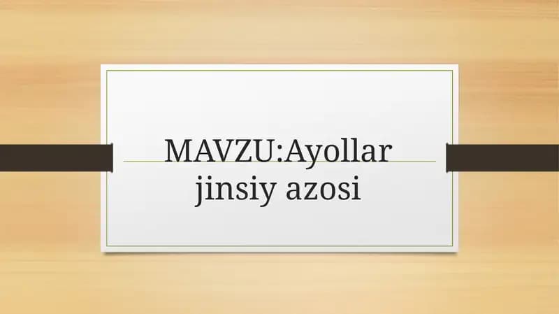 Ayollarjinsiyazosi