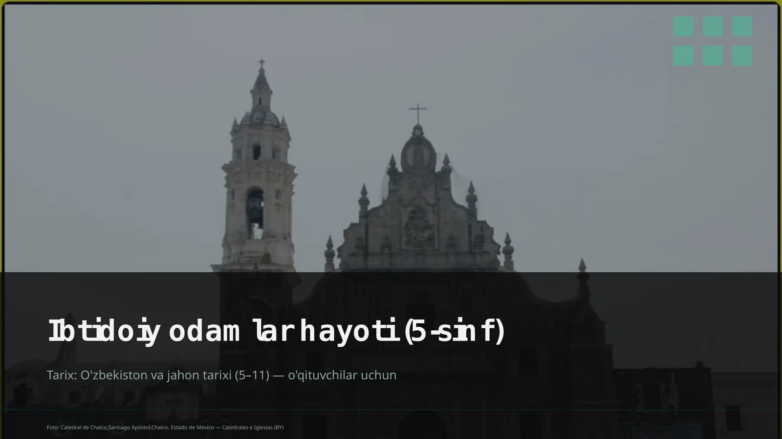 Ibtidoiy odamlar hayoti (5-sinf)