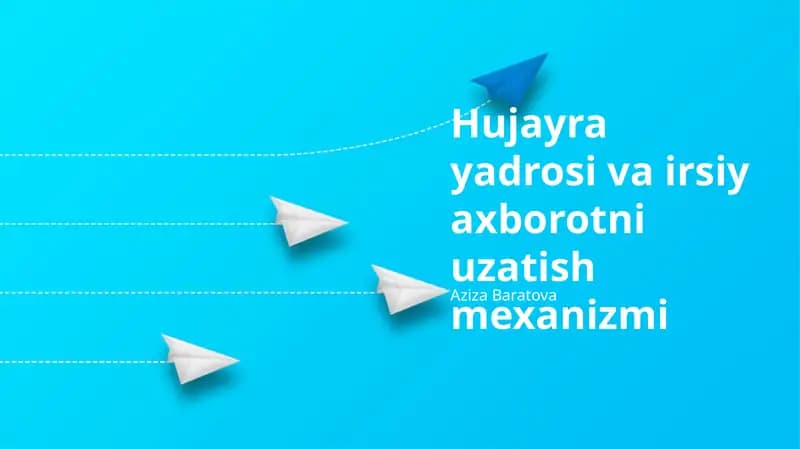DNT replikatsiyasi va ta'miri