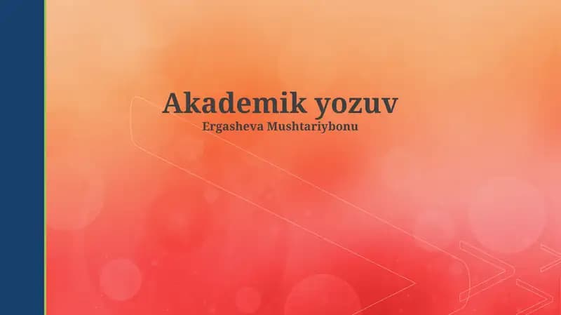 Akademik yozuv