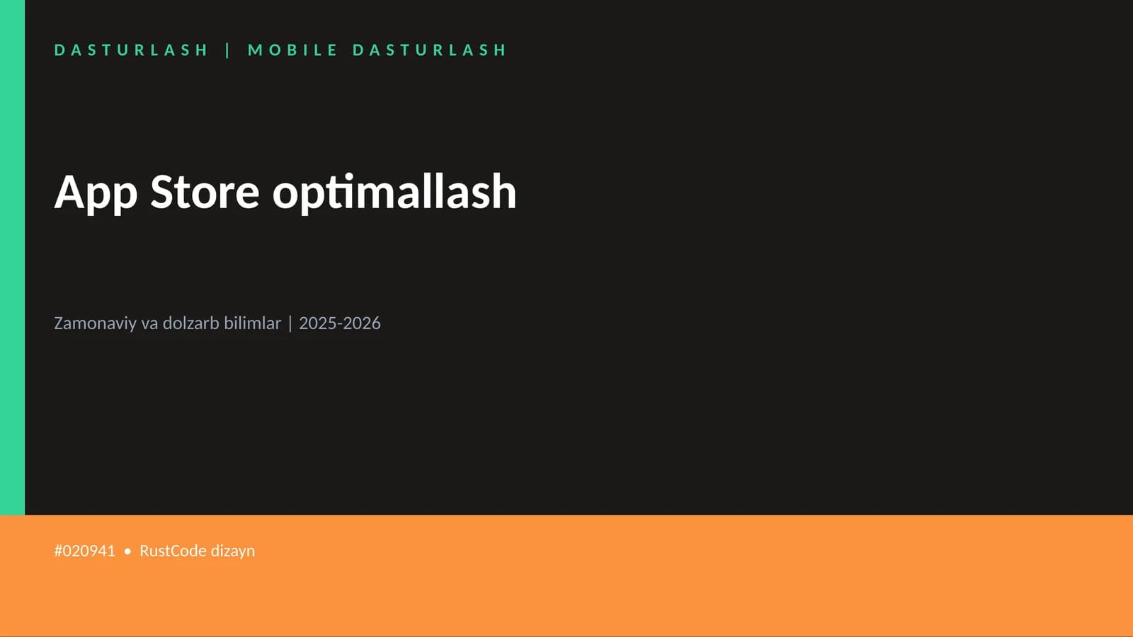 App Store optimallash