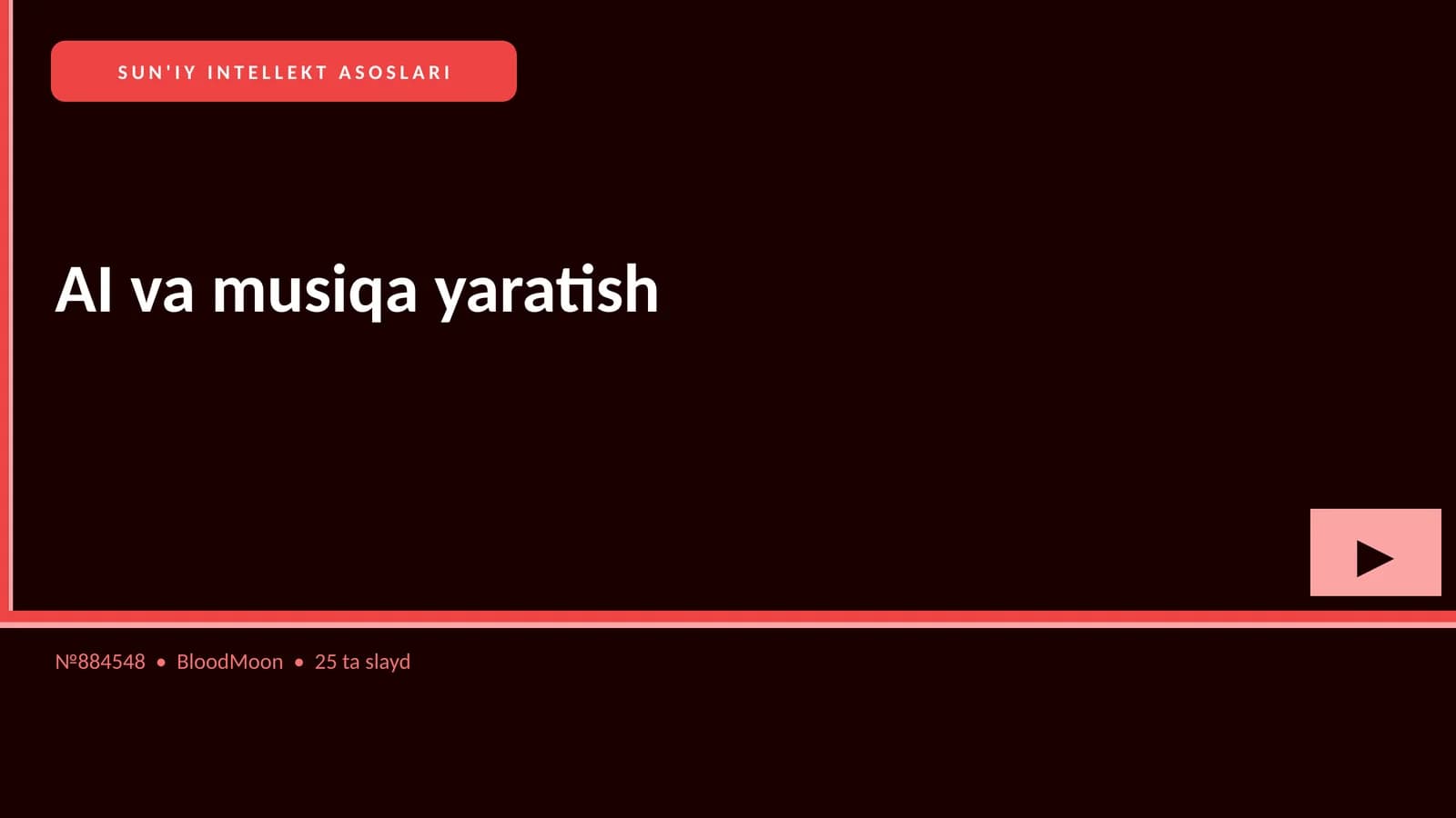 SUN'IY INTELLEKT ASOSLARI