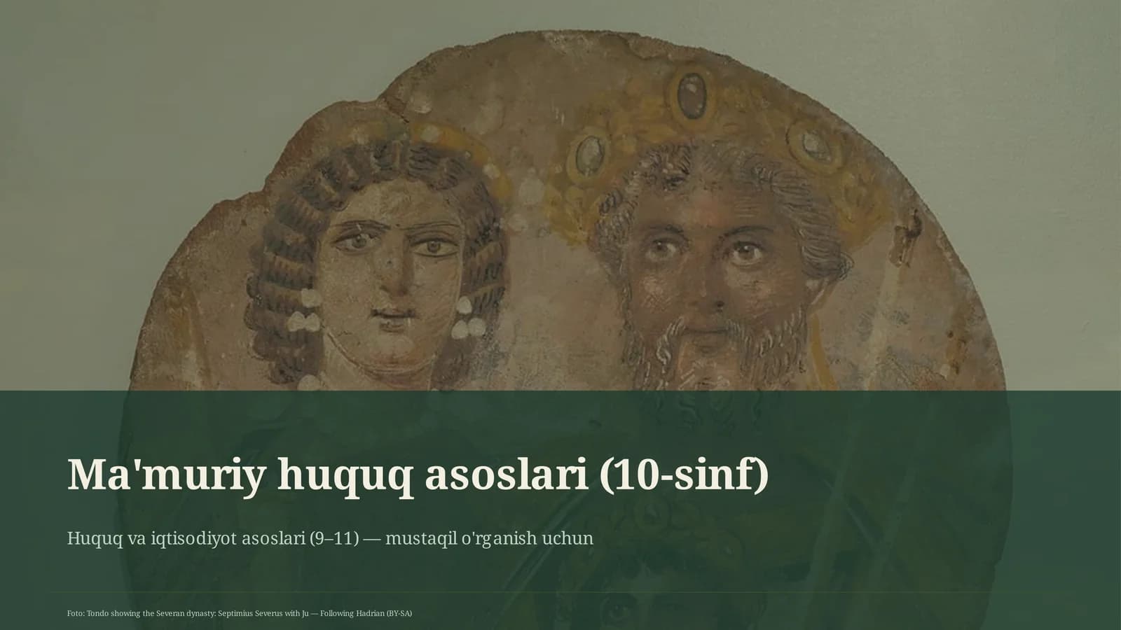 Ma'muriy huquq asoslari (10-sinf)