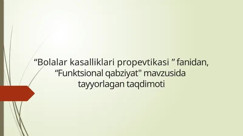 Funktsional qabziyat
