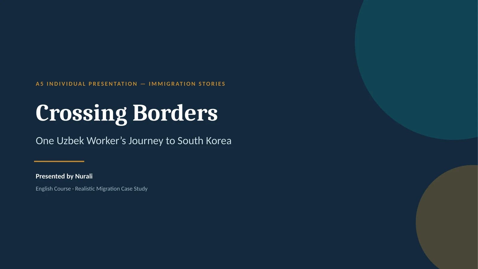 Crossing Borders: One Uzbek Worker’s Journey to South Korea