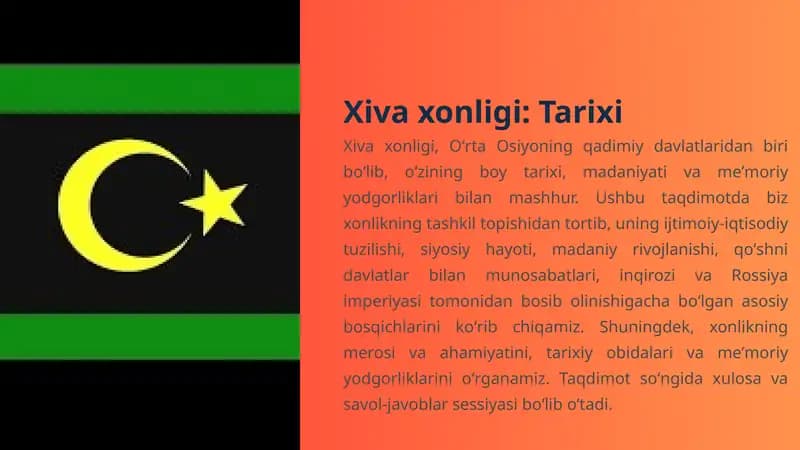 Xiva xonligi: Tarixi
