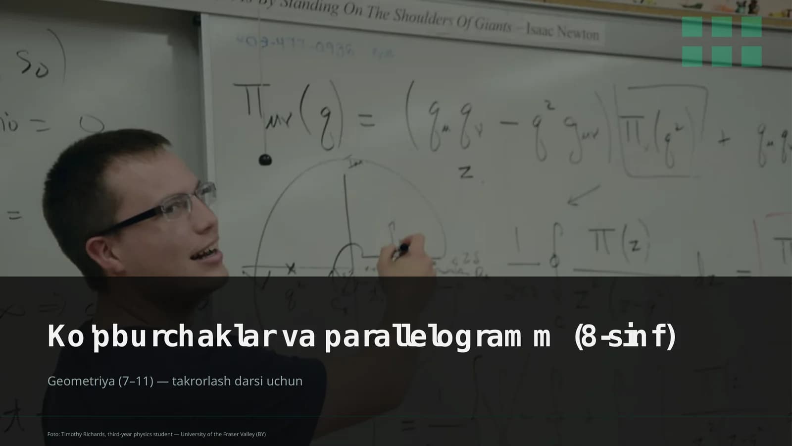 Ko'pburchaklar va parallelogramm (8-sinf)