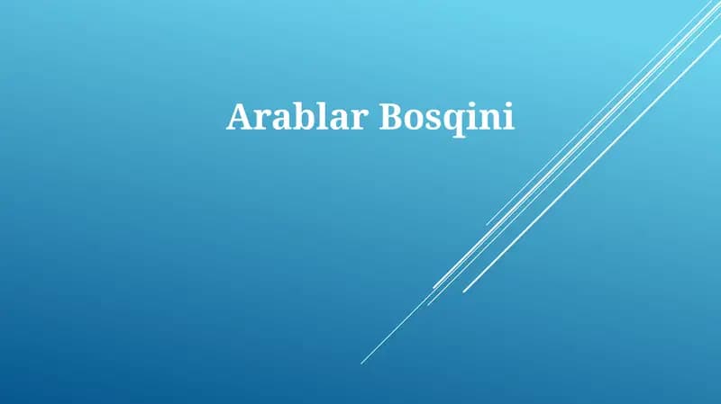 Arablar Bosqini