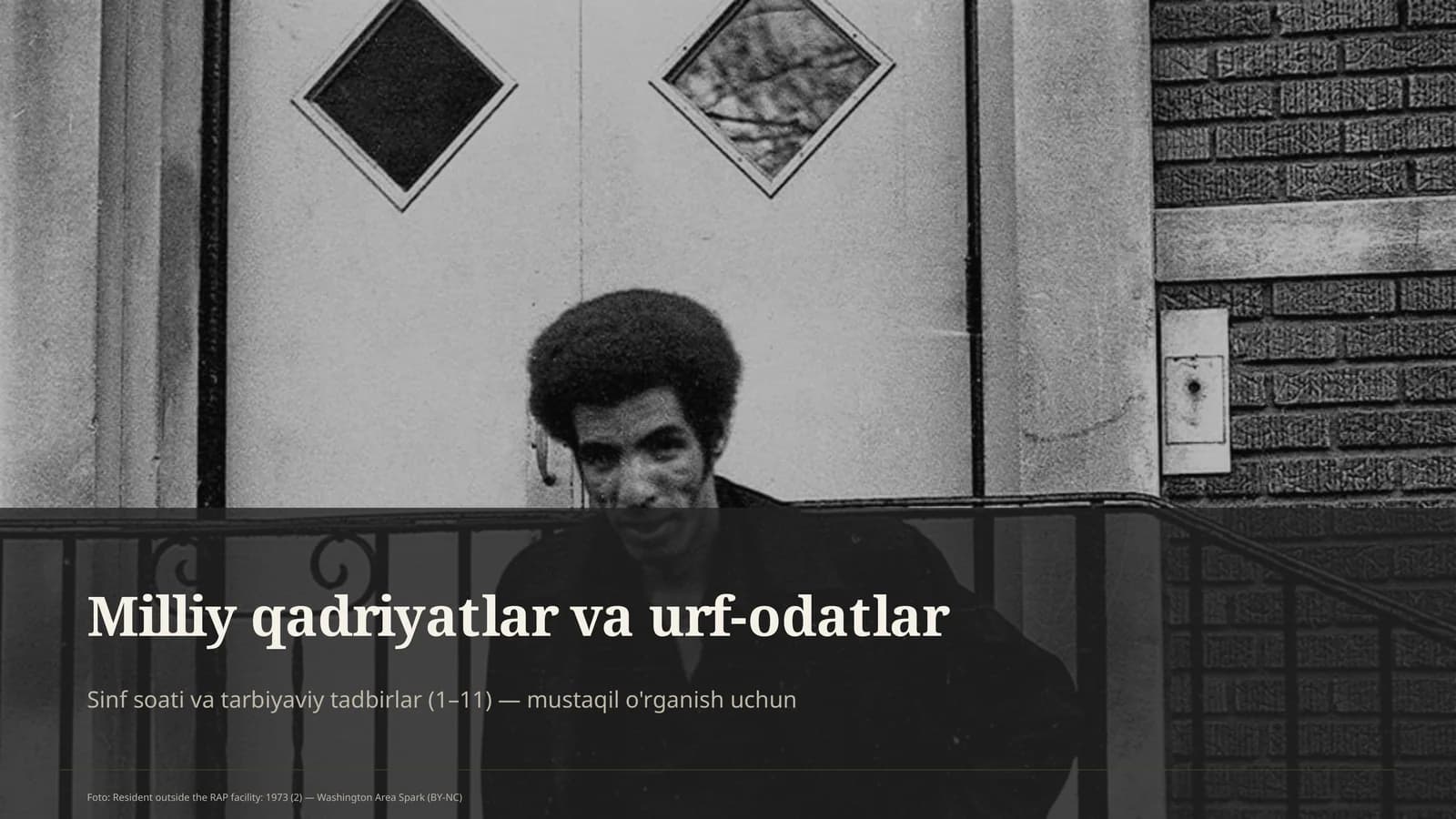 Milliy qadriyatlar va urf-odatlar