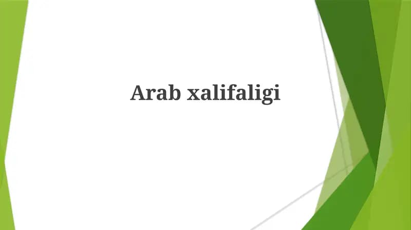 Arabxalifaligi