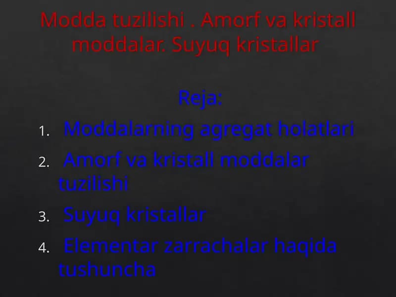 Modda tuzilishi