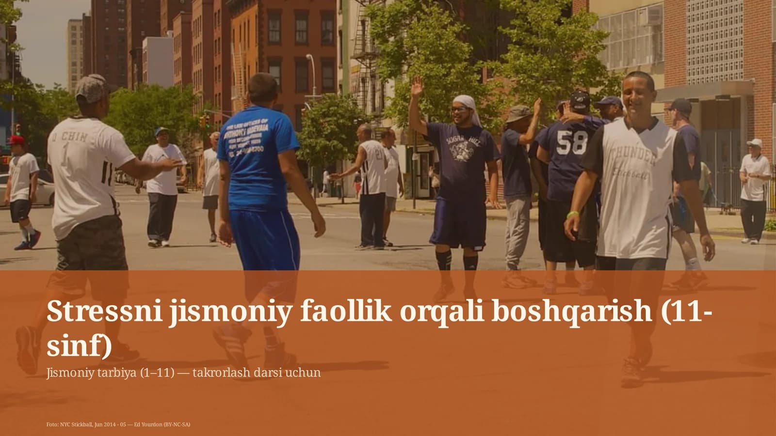 Stressni jismoniy faollik orqali boshqarish (11-sinf)