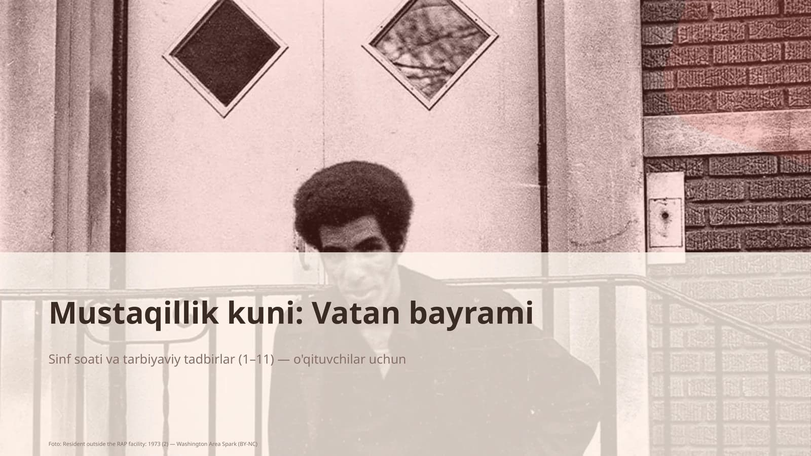Sinf soati va tarbiyaviy tadbirlar (1–11) - o'qituvchilar uchun