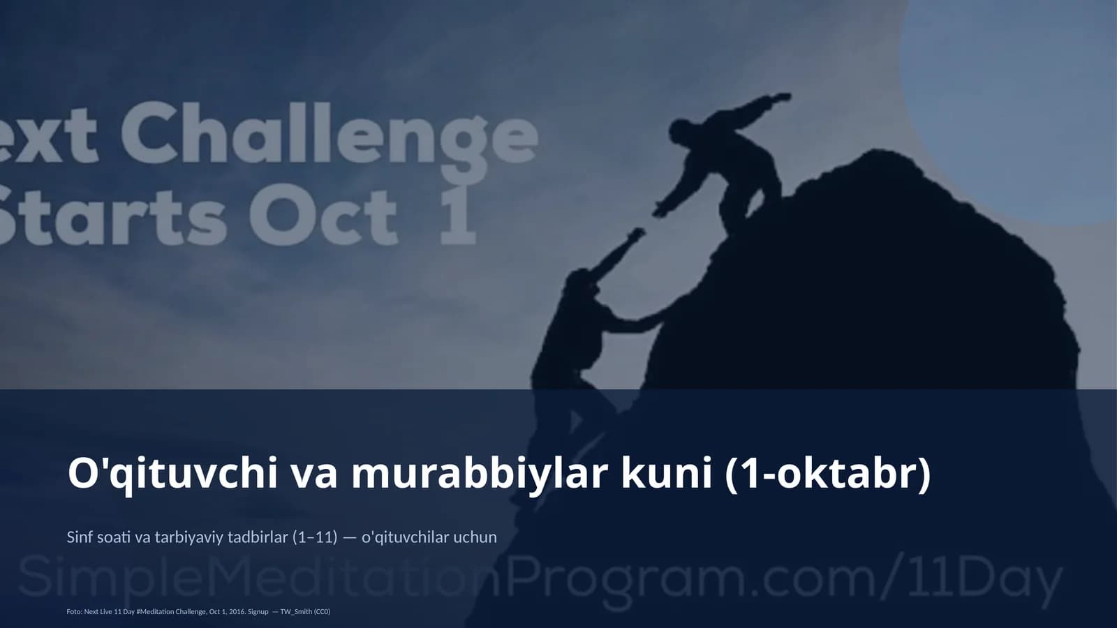 O'qituvchi va murabbiylar kuni (1-oktabr)