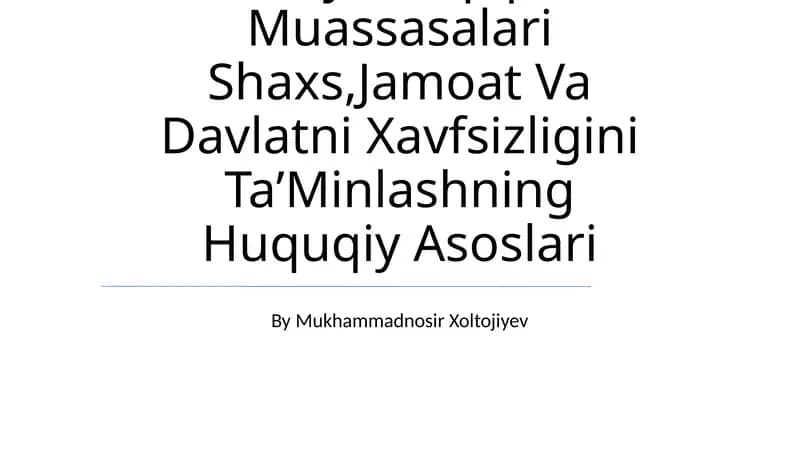 Adliya Vazirligi Tizimidagi TaʼLim Va Ilmiy Tadqiqot Muassasalari