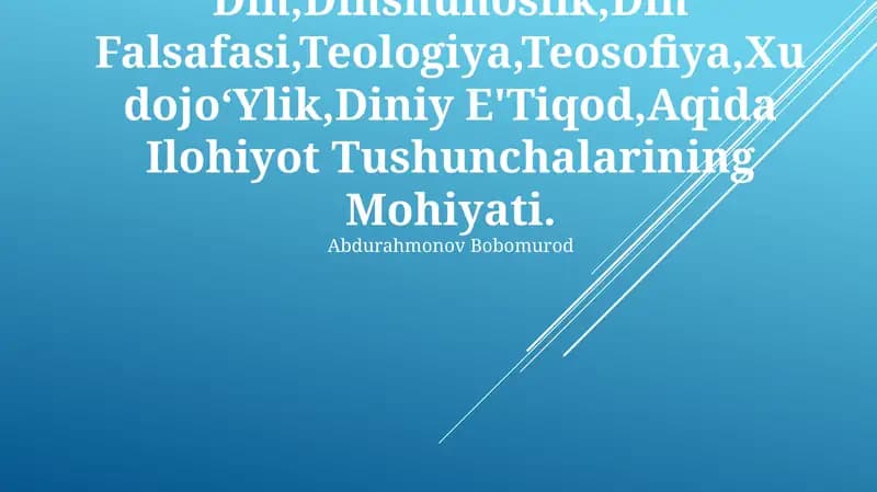 Dinning mohiyati