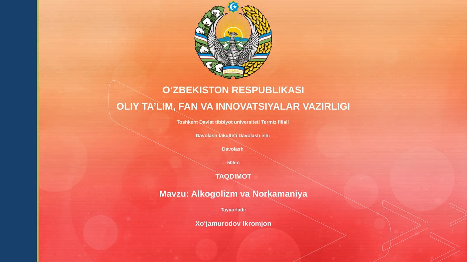 Alkogolizm va Norkamaniya