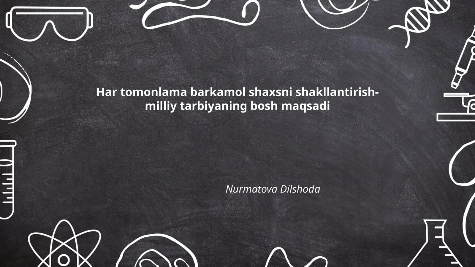 Har tomonlama barkamol shaxsni shakllantirish-milliy tarbiyaning bosh maqsadi