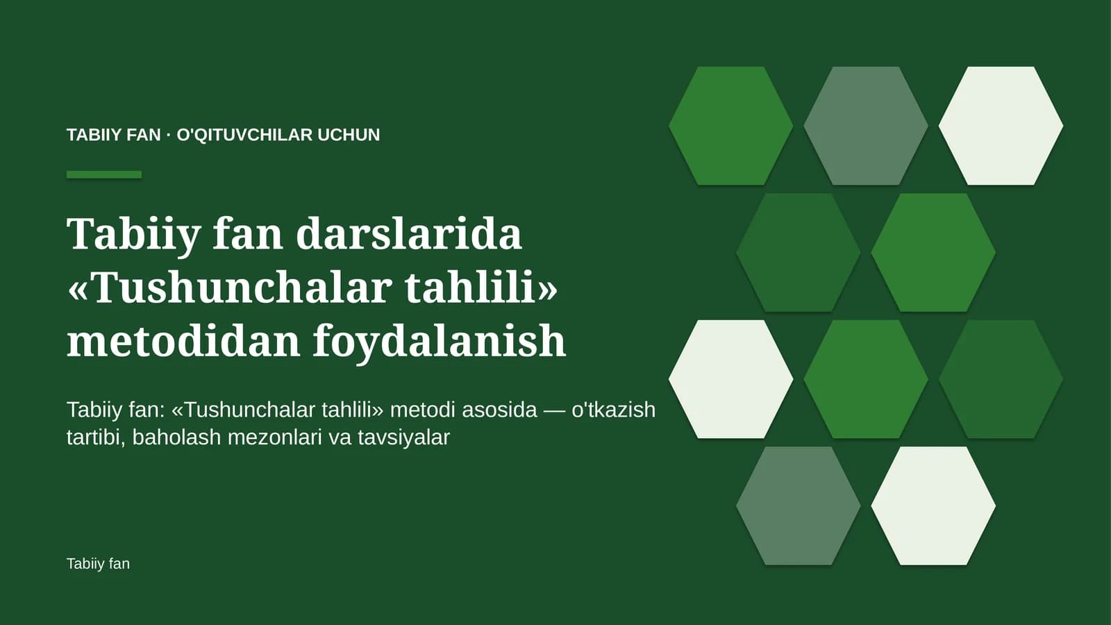 tabiiy fan darslarida tushunchalar tahlili metodidan foydalanish 4835