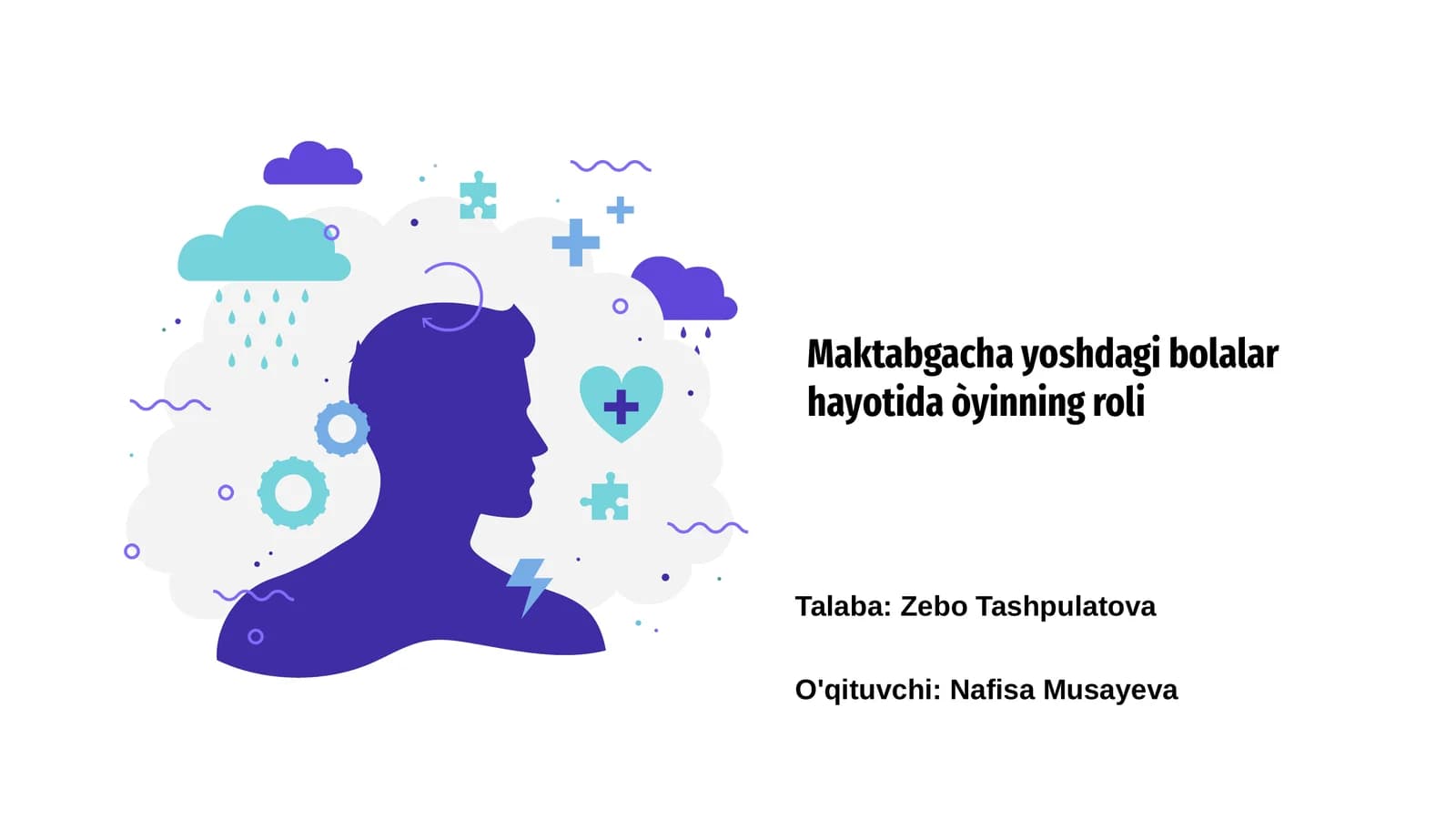 Maktabgacha yoshdagi bolalar hayotida òyinning roli