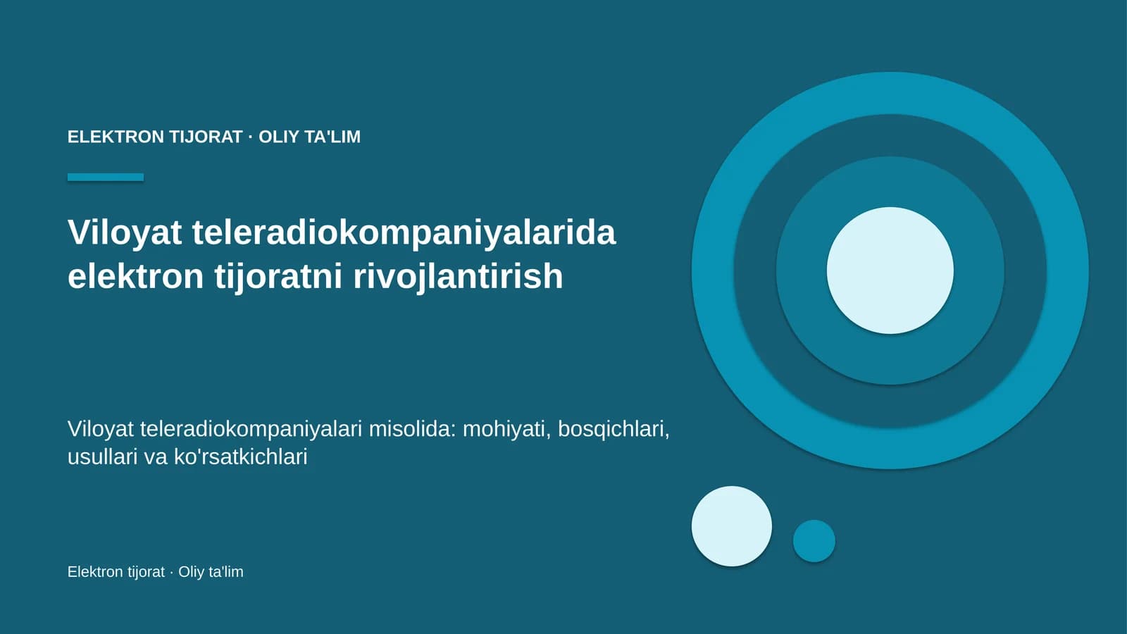 viloyat teleradiokompaniyalarida elektron tijoratni rivojlantirish 7544