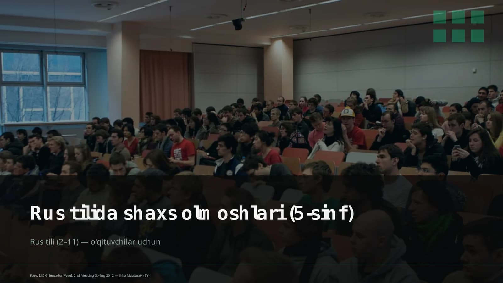 Rus tilida shaxs olmoshlari (5-sinf)