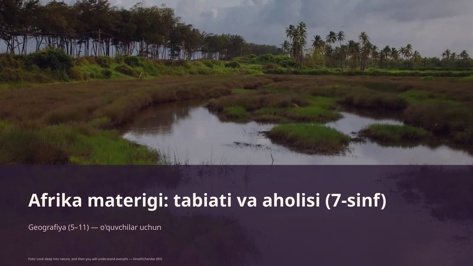 Afrika materigi: tabiati va aholisi (7-sinf)