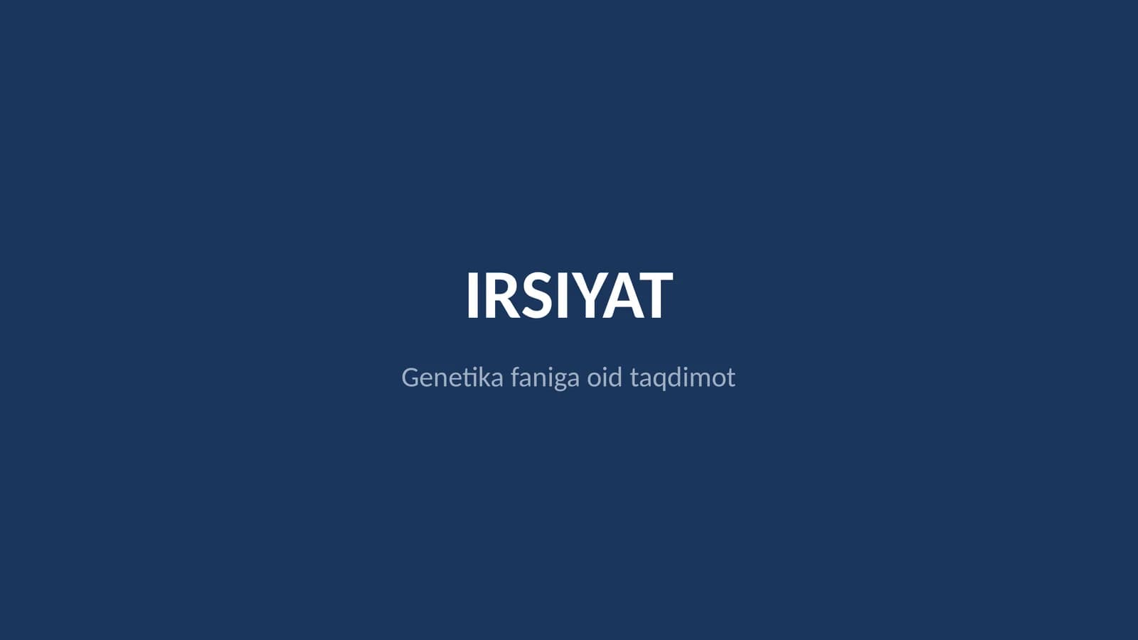 Irsiyat