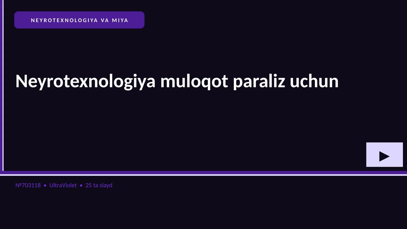 Neyrotexnologiya va Miya