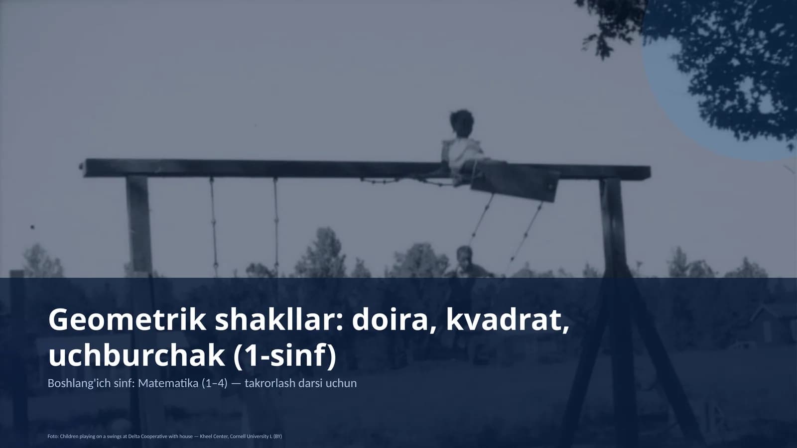 Geometrik shakllar: doira, kvadrat, uchburchak (1-sinf)