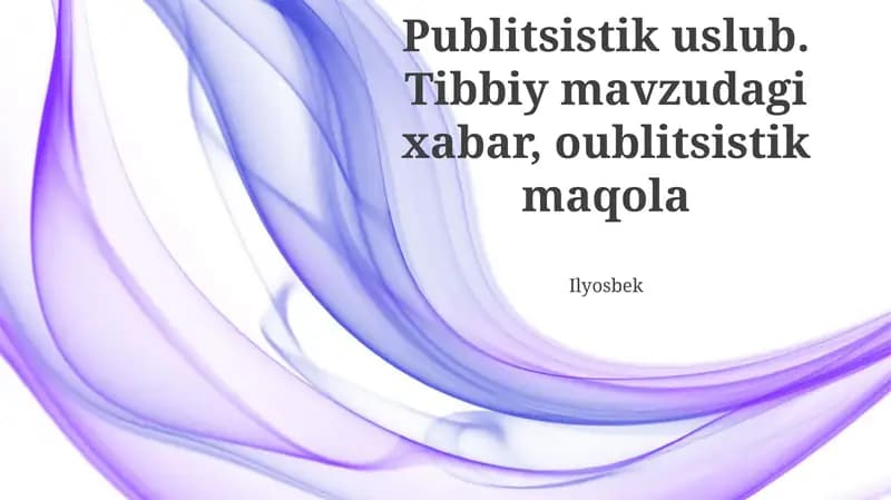Publitsistik uslub