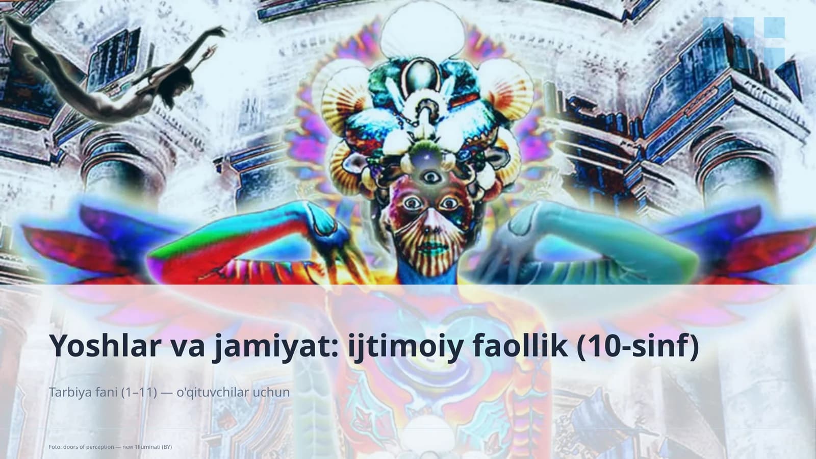 Yoshlar va jamiyat: ijtimoiy faollik (10-sinf)