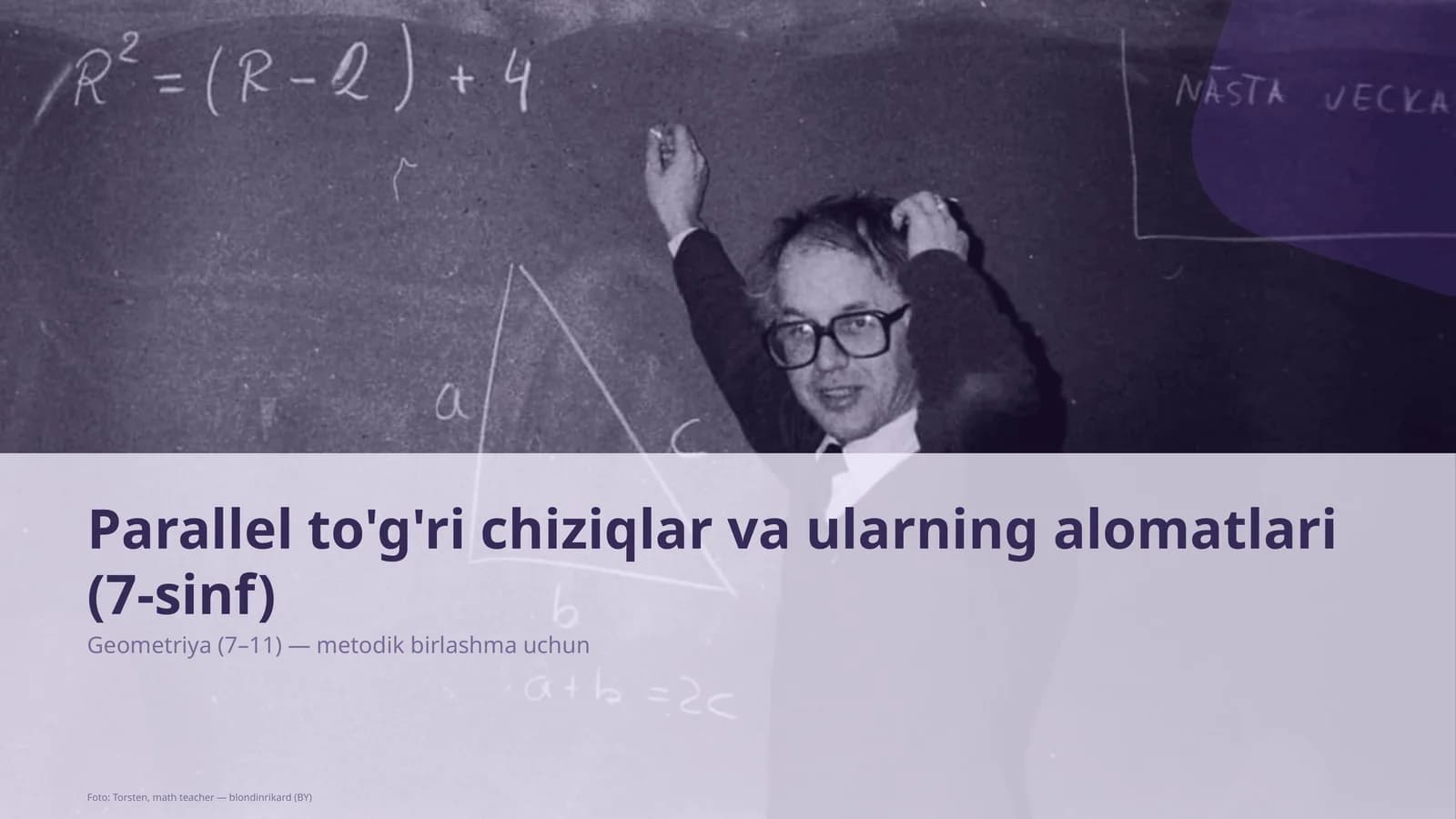 Geometriya (7–11) — metodik birlashma uchun